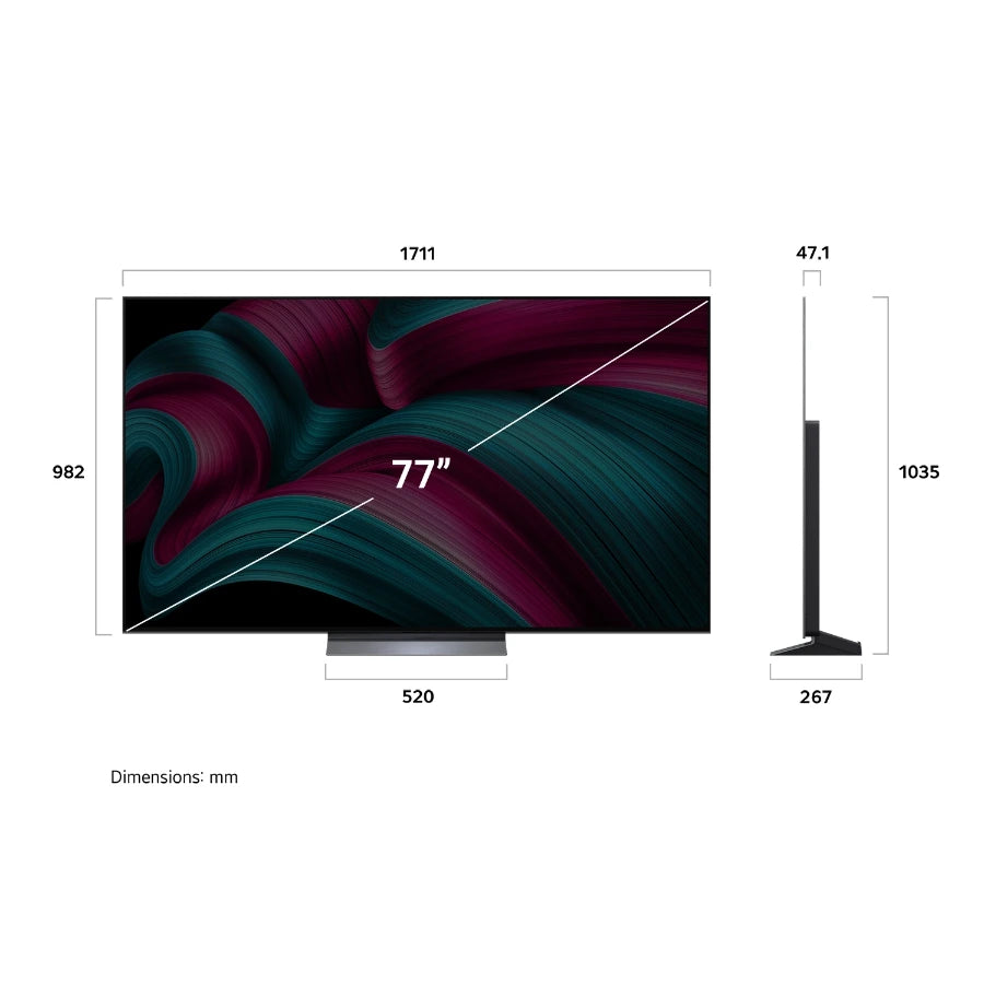 LG 77" OLED evo C5 4K TV 2025