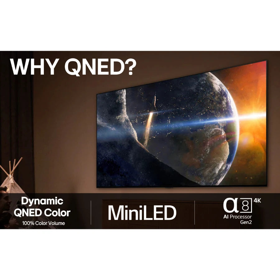 LG 55" 4K QNED evo Edge MiniLED TV (2025) 55QNED87A6B