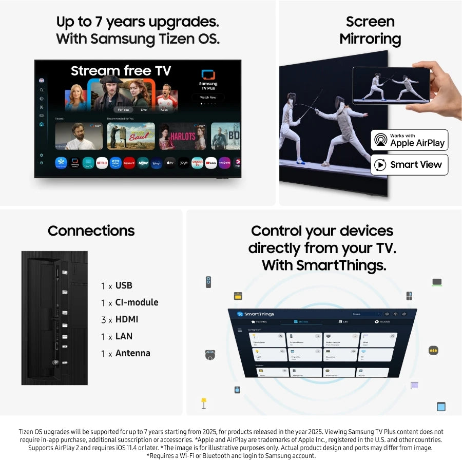 Samsung 55" Q7F4 QLED 4K Smart TV (2025)