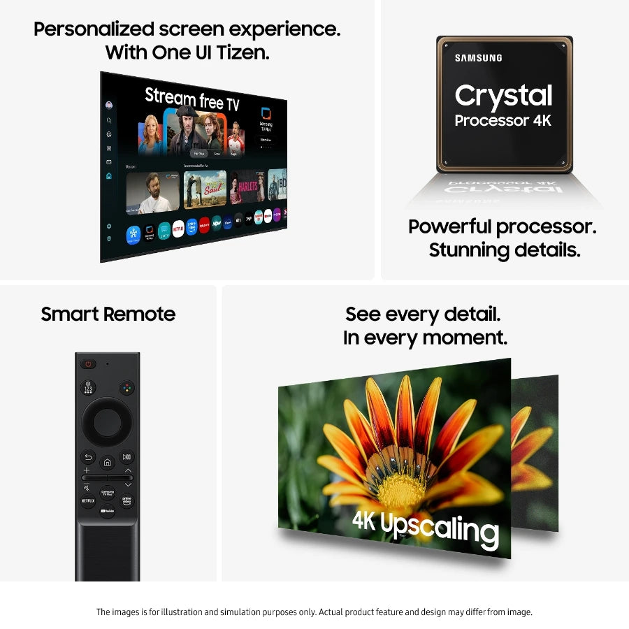 Samsung 43" U8075F UHD 4K Smart TV (2025)