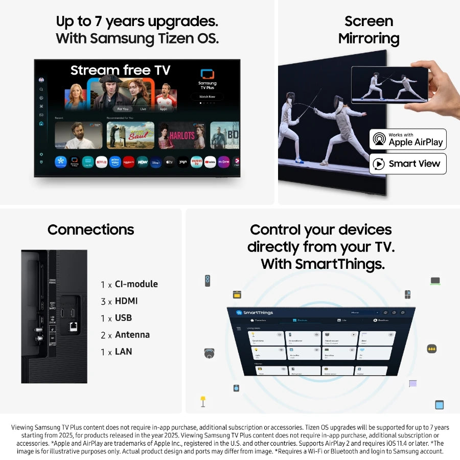 Samsung 43" U8075F UHD 4K Smart TV (2025)