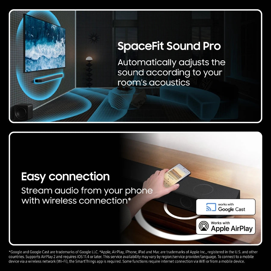 Samsung HW-Q935F soundbar med subwoofer (2025)