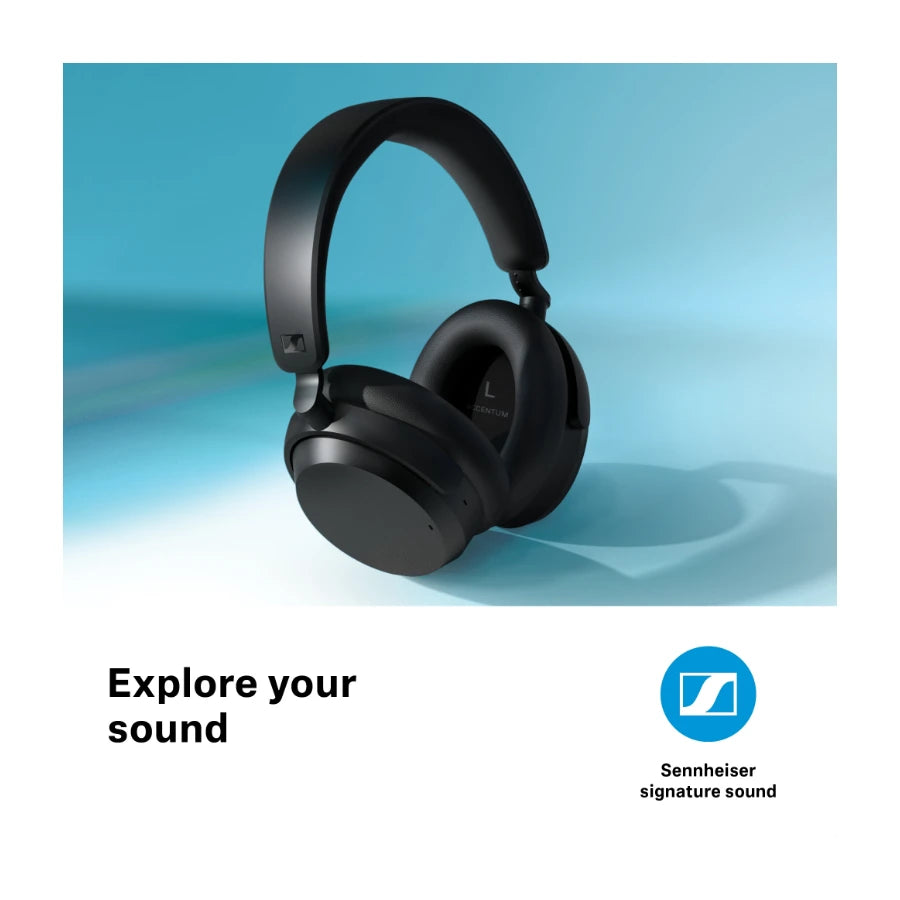 Sennheiser Accentum Wireless støjreducerende hovedtelefoner, Sort