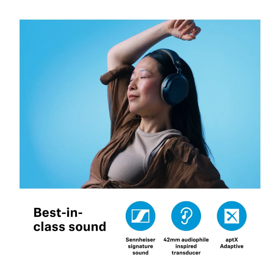 Sennheiser Momentum 4 Wireless støjreducerende hovedtelefoner, Sort