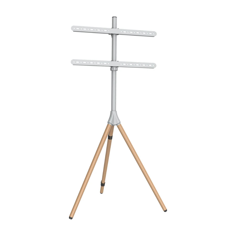Dacota TV gulvstativ 40-65", lysegrå/lysebrun