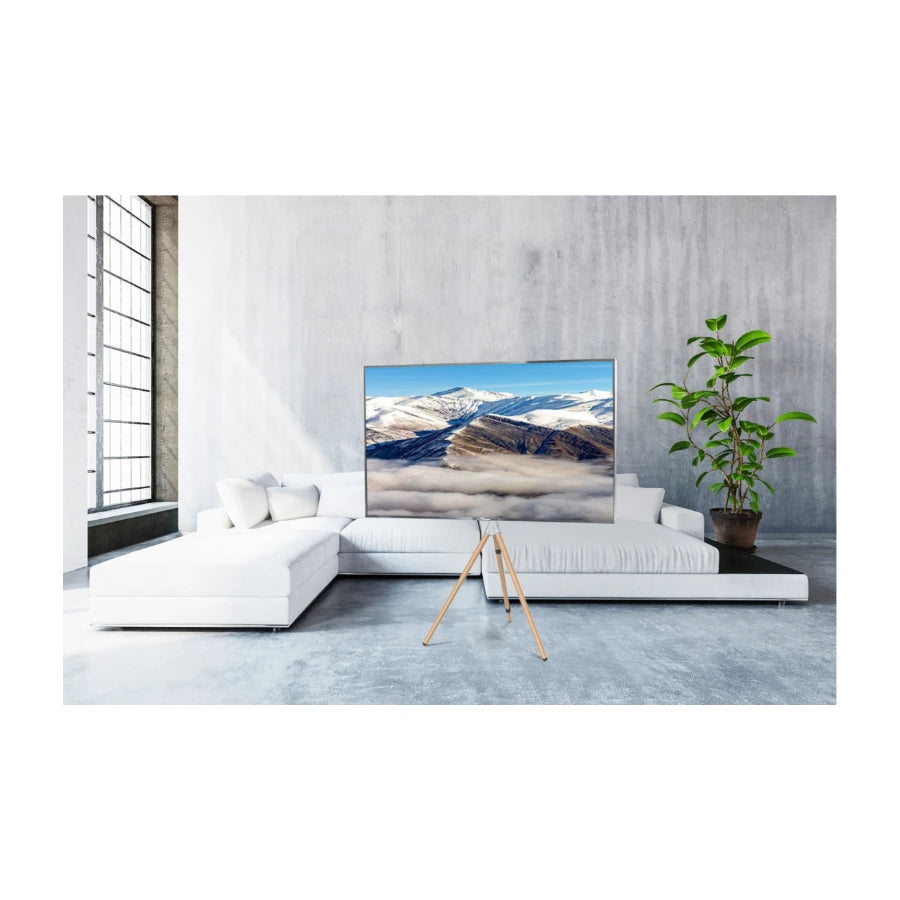Dacota TV gulvstativ 40-65", lysegrå/lysebrun