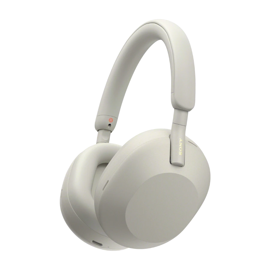 Sony WH-1000XM5 trådløse støjreducerende hovedtelefoner, Sølv