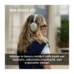 Sony WH-1000XM5 trådløse støjreducerende hovedtelefoner, Sort