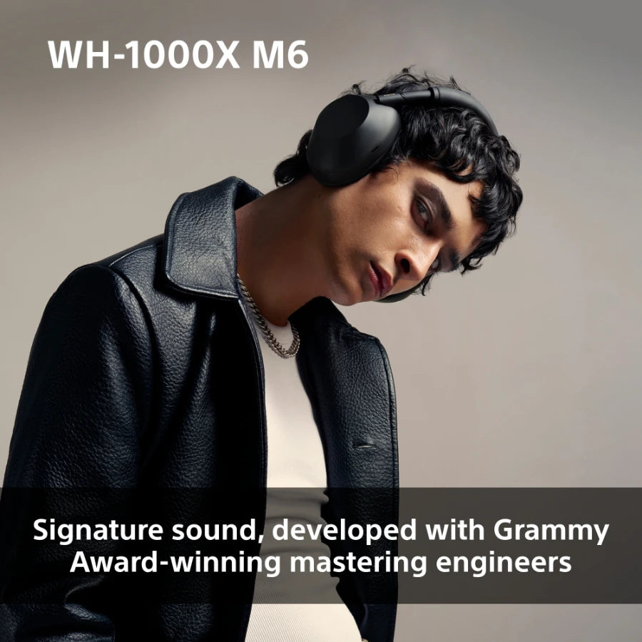 Sony WH-1000XM6 trådløse støjreducerende hovedtelefoner, Sort