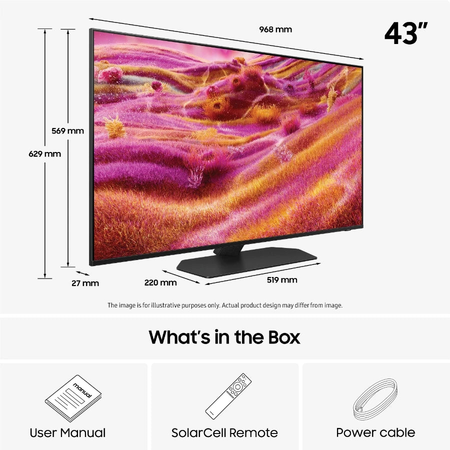 Samsung 43" QN90F Neo QLED 4K Mini LED Smart TV (2025)